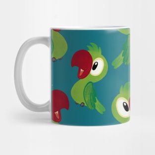 Bird Pattern, Parrot Pattern, Seamless Pattern Mug